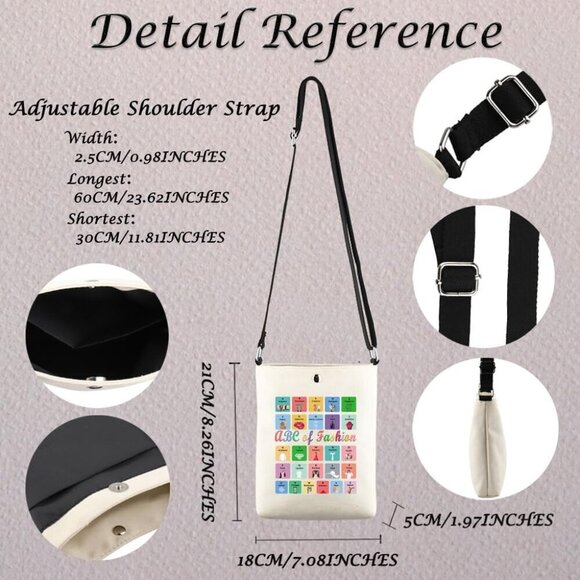 Fashion Crossbody Bag F-ashion Lover Gift Fashion Week G-ift F-ashion Themed Gi- - Picture 3 of 6